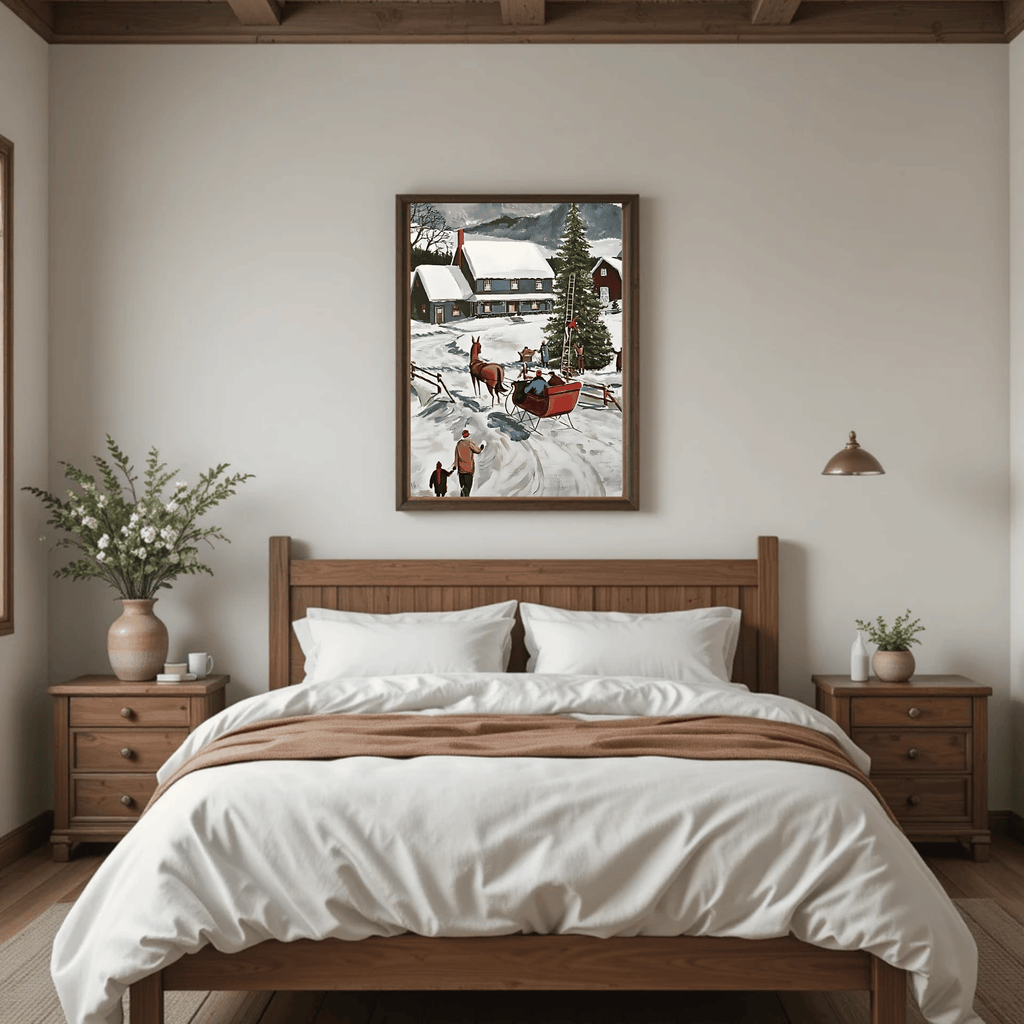 Set of 4 Dark Christmas Prints