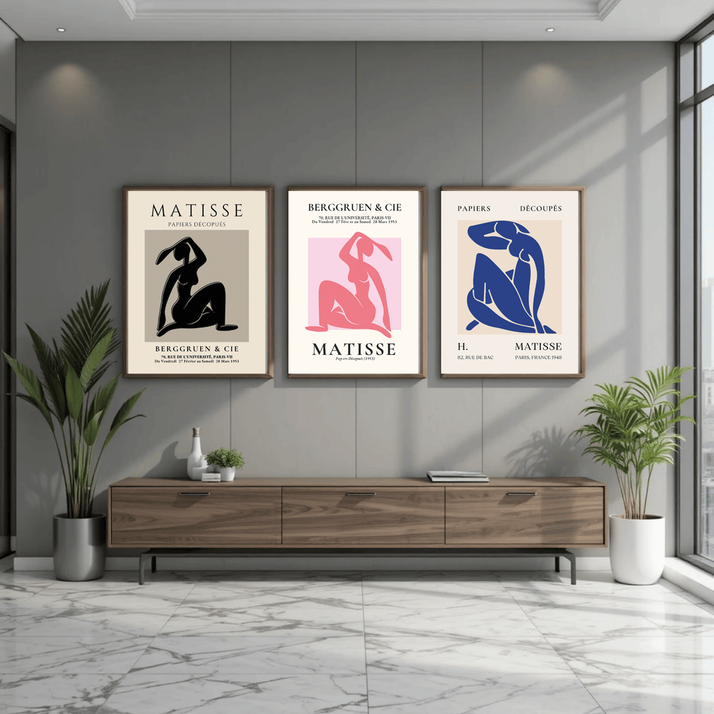 Abstract Minimalist Figure Print