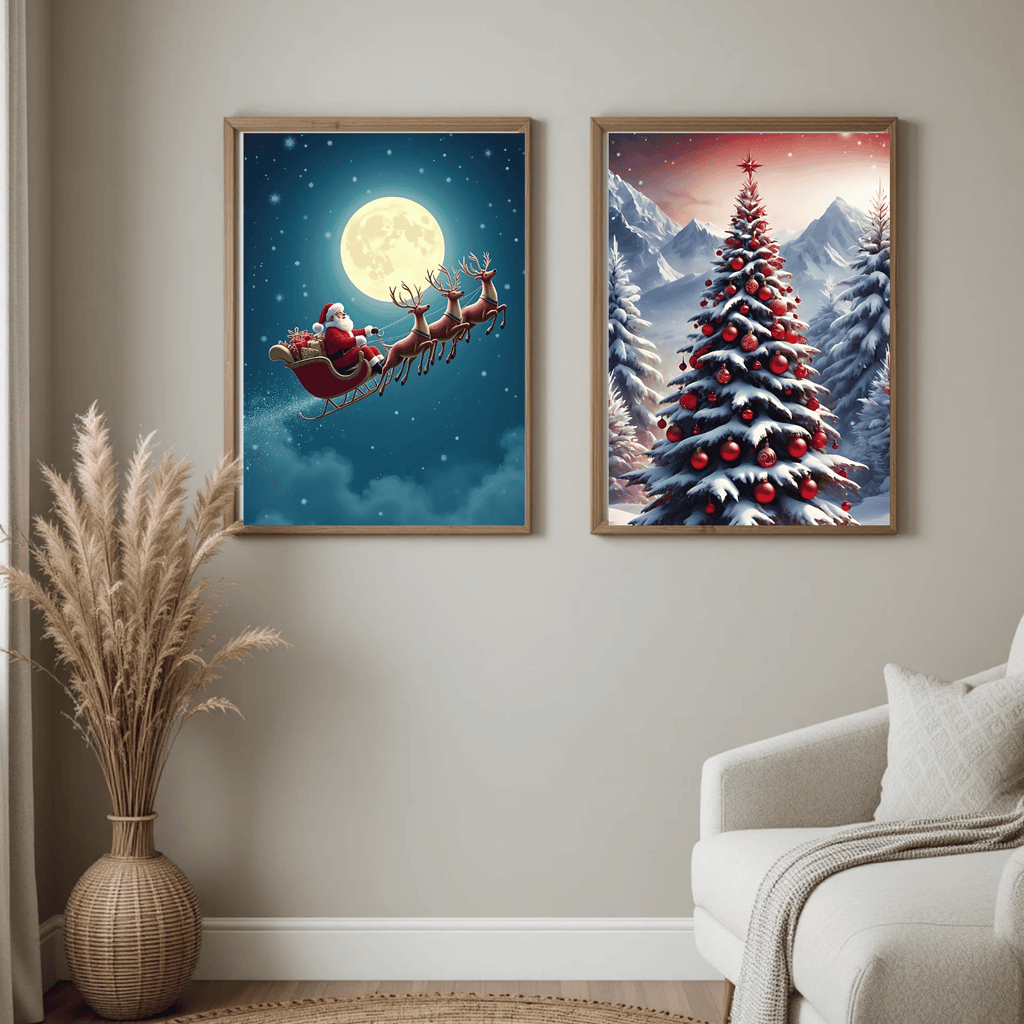 Set of 3 Dark Christmas Prints
