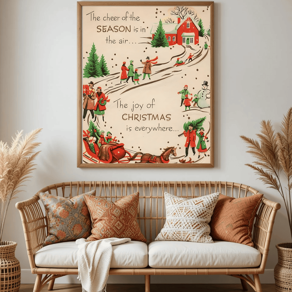 Set of 4 Dark Christmas Prints