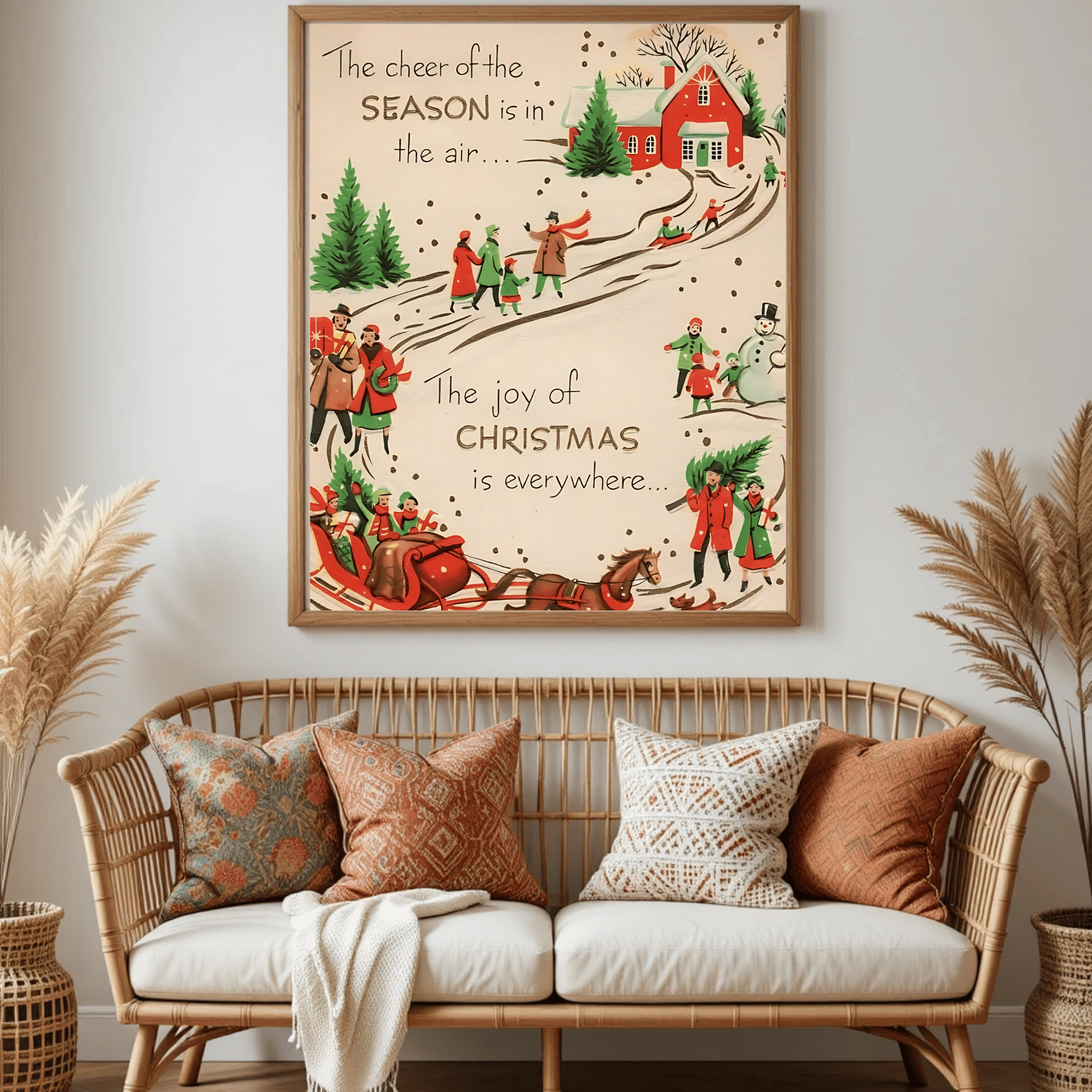 Set of 4 Dark Christmas Prints