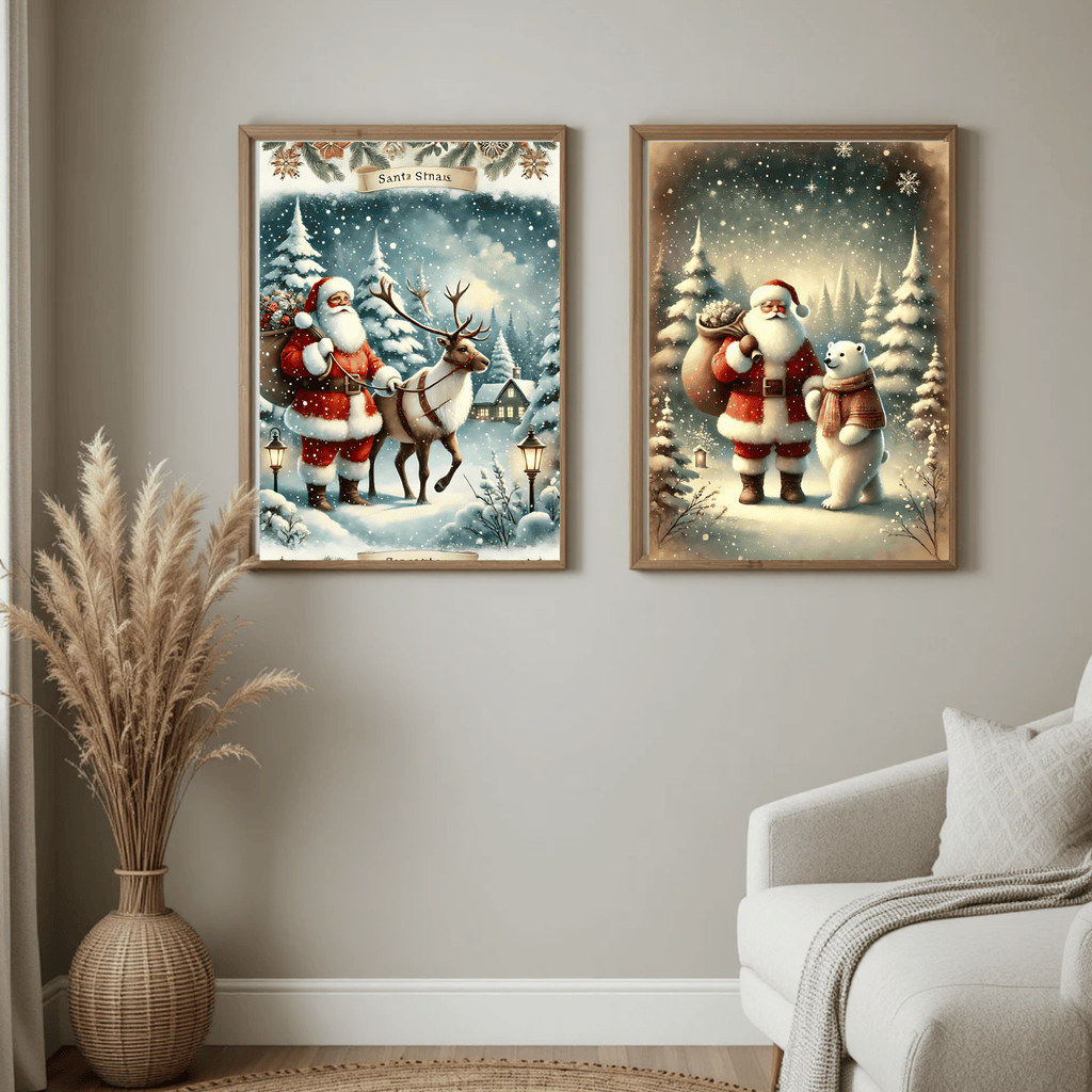 Set of 3 Dark Christmas Prints