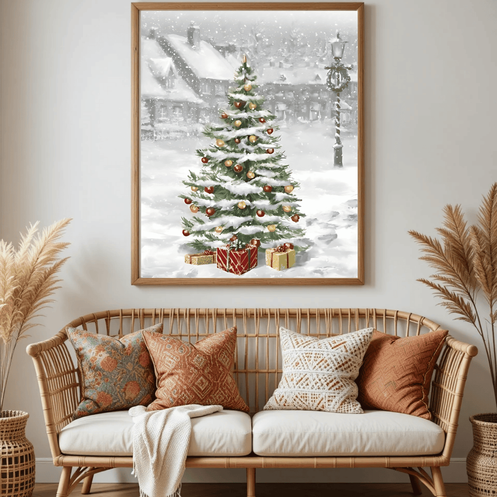 Set of 4 Dark Christmas Prints