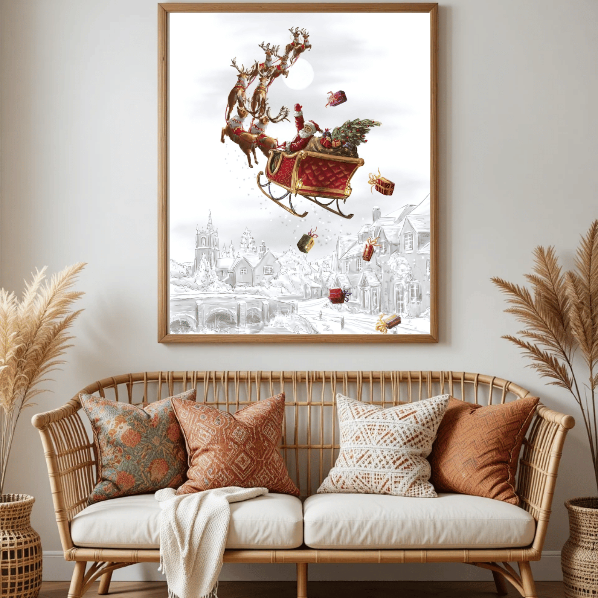 Set of 4 Dark Christmas Prints