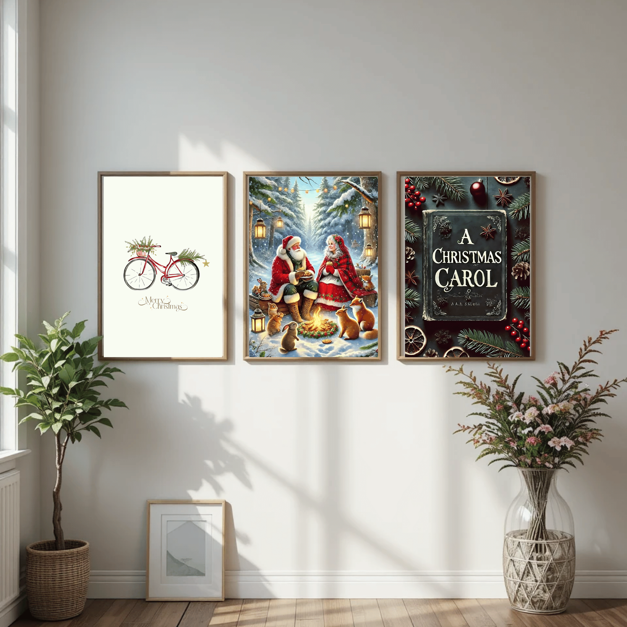 Set of 3 Dark Christmas Prints