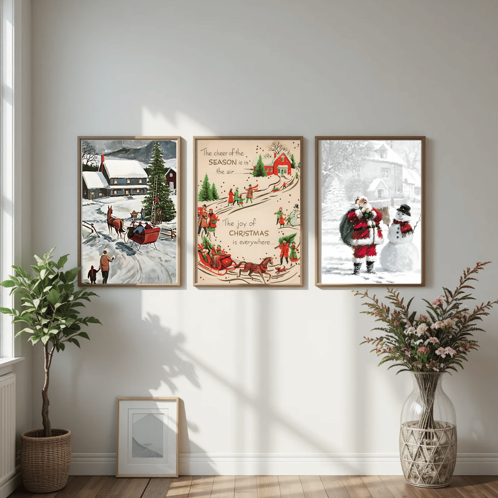 Set of 4 Dark Christmas Prints