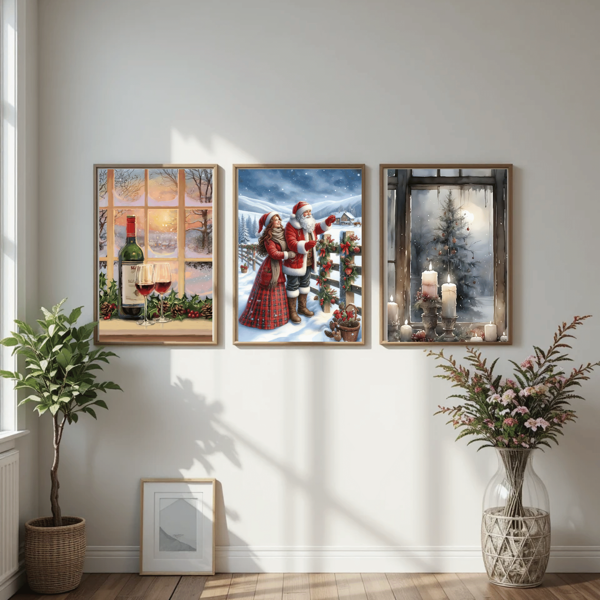 Set of 3 Dark Christmas Prints