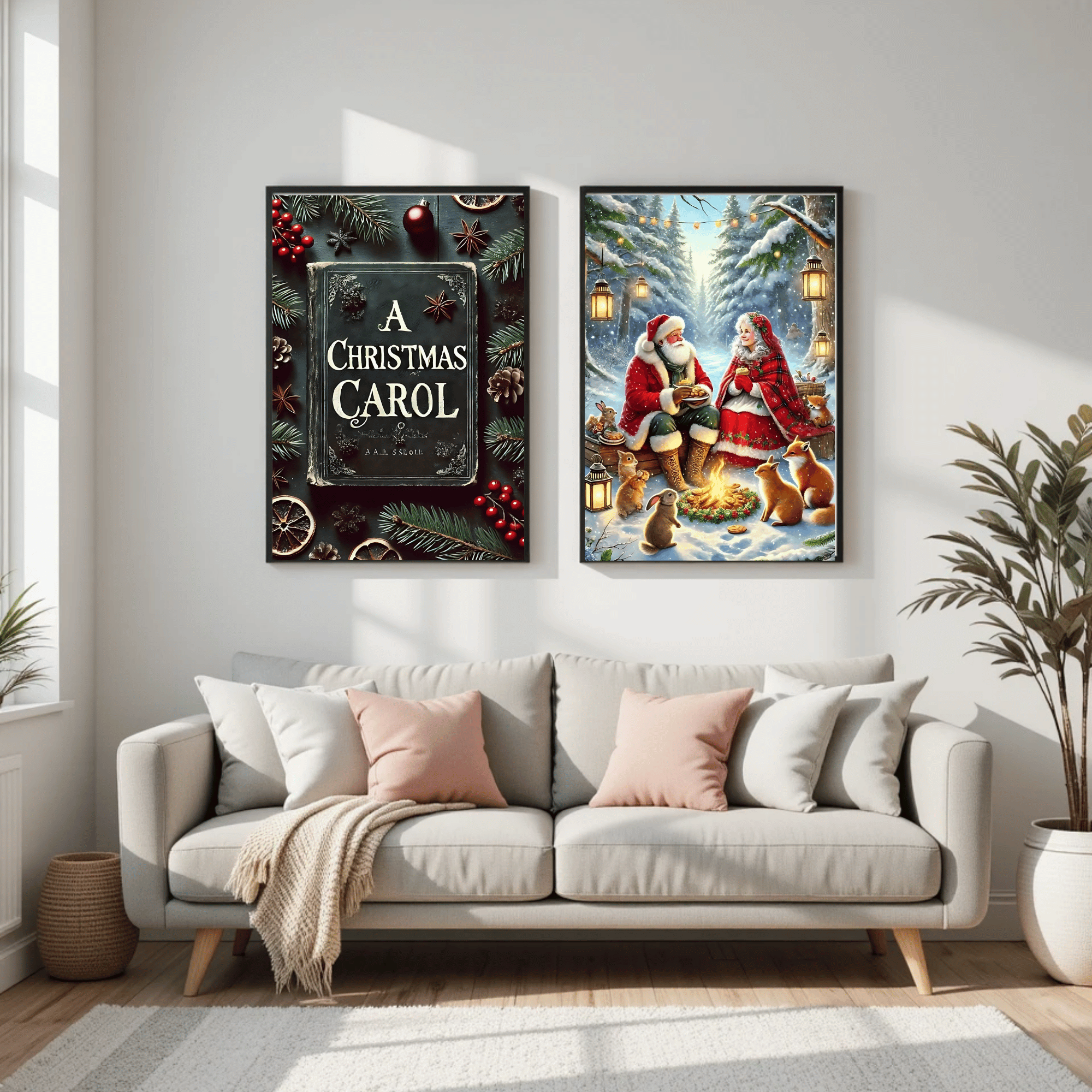 Set of 3 Dark Christmas Prints