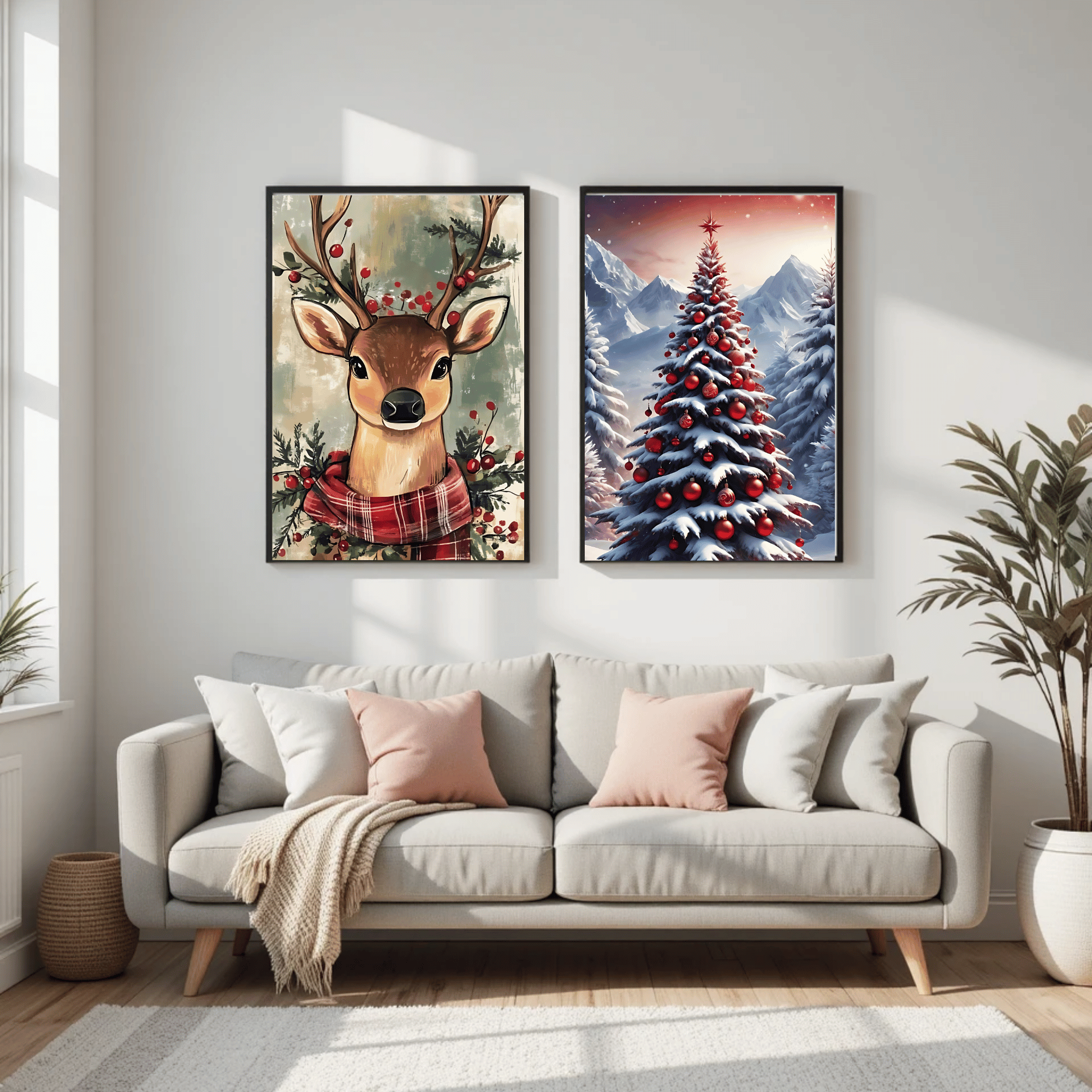 Set of 3 Dark Christmas Prints