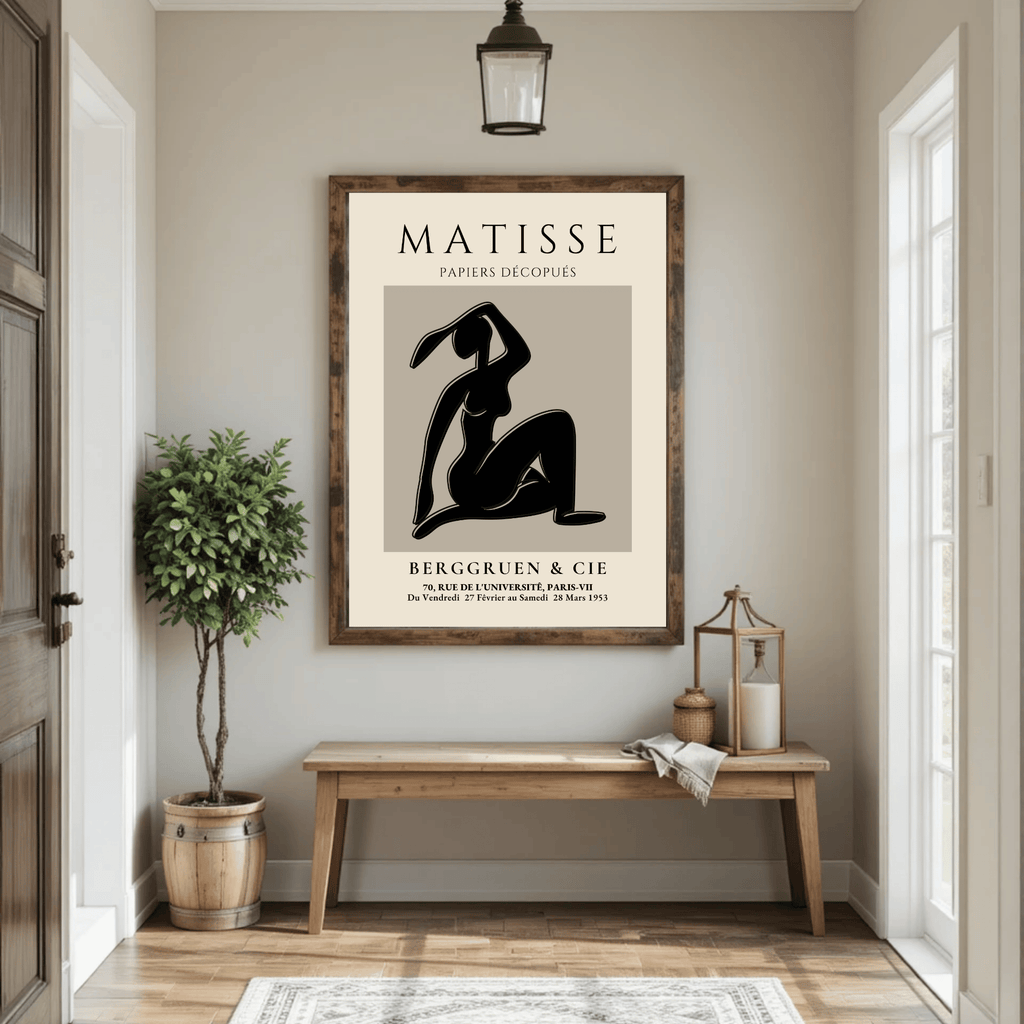 Abstract Minimalist Figure Print