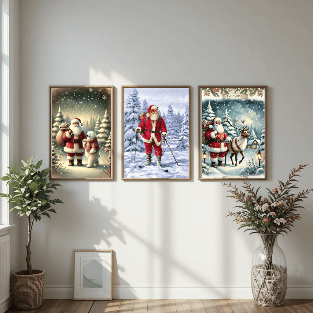Set of 3 Dark Christmas Prints