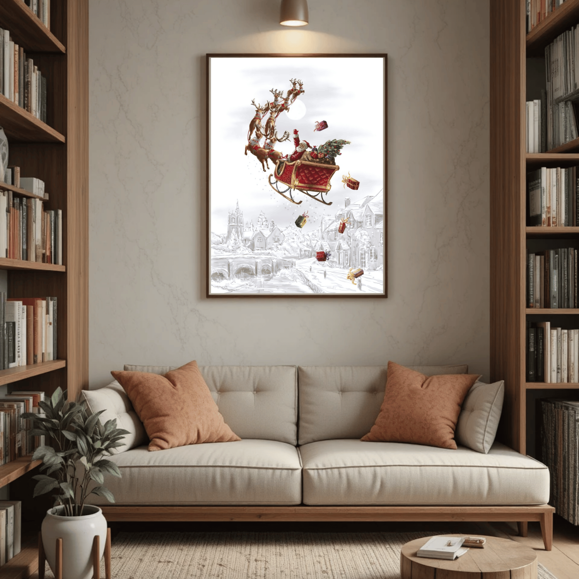 Set of 4 Dark Christmas Prints