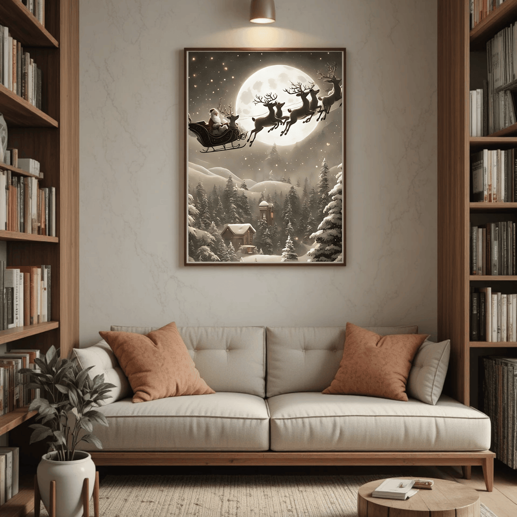 Set of 4 Dark Christmas Prints