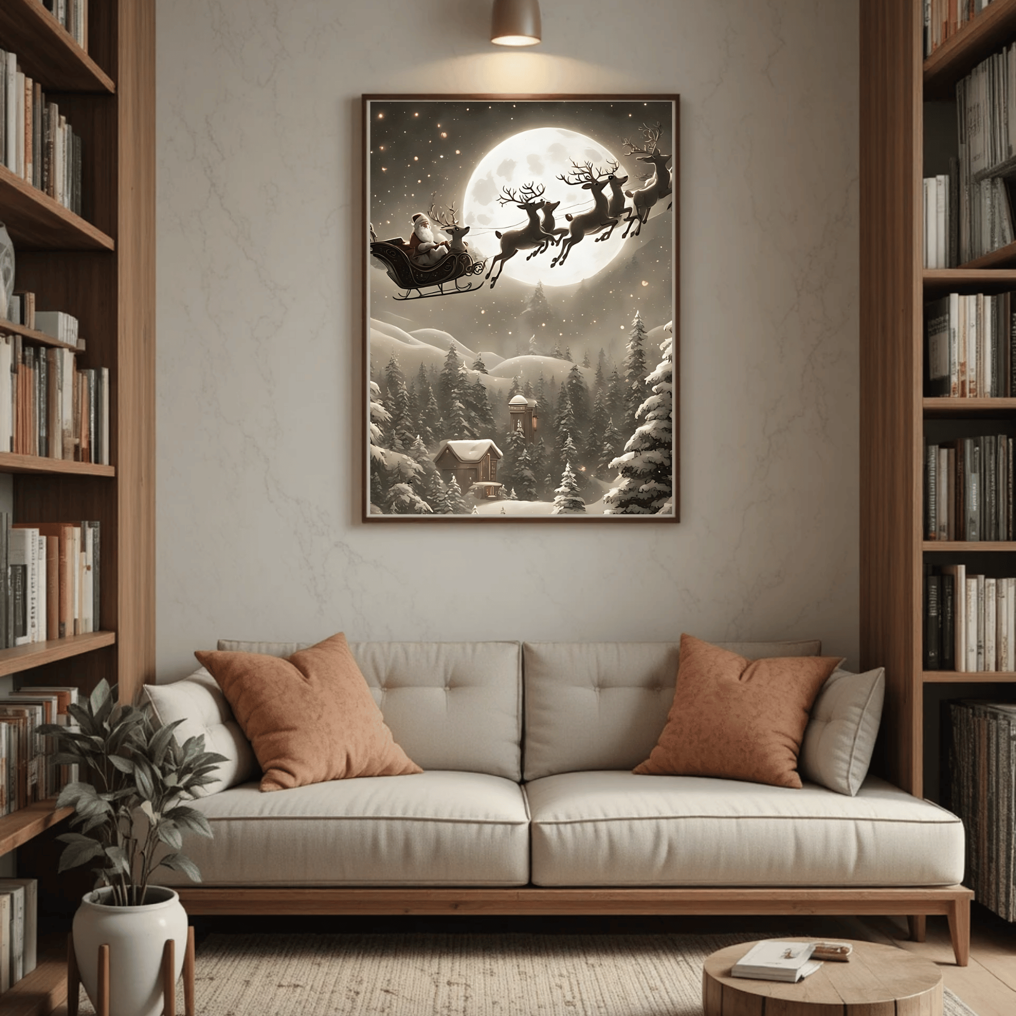 Set of 4 Dark Christmas Prints