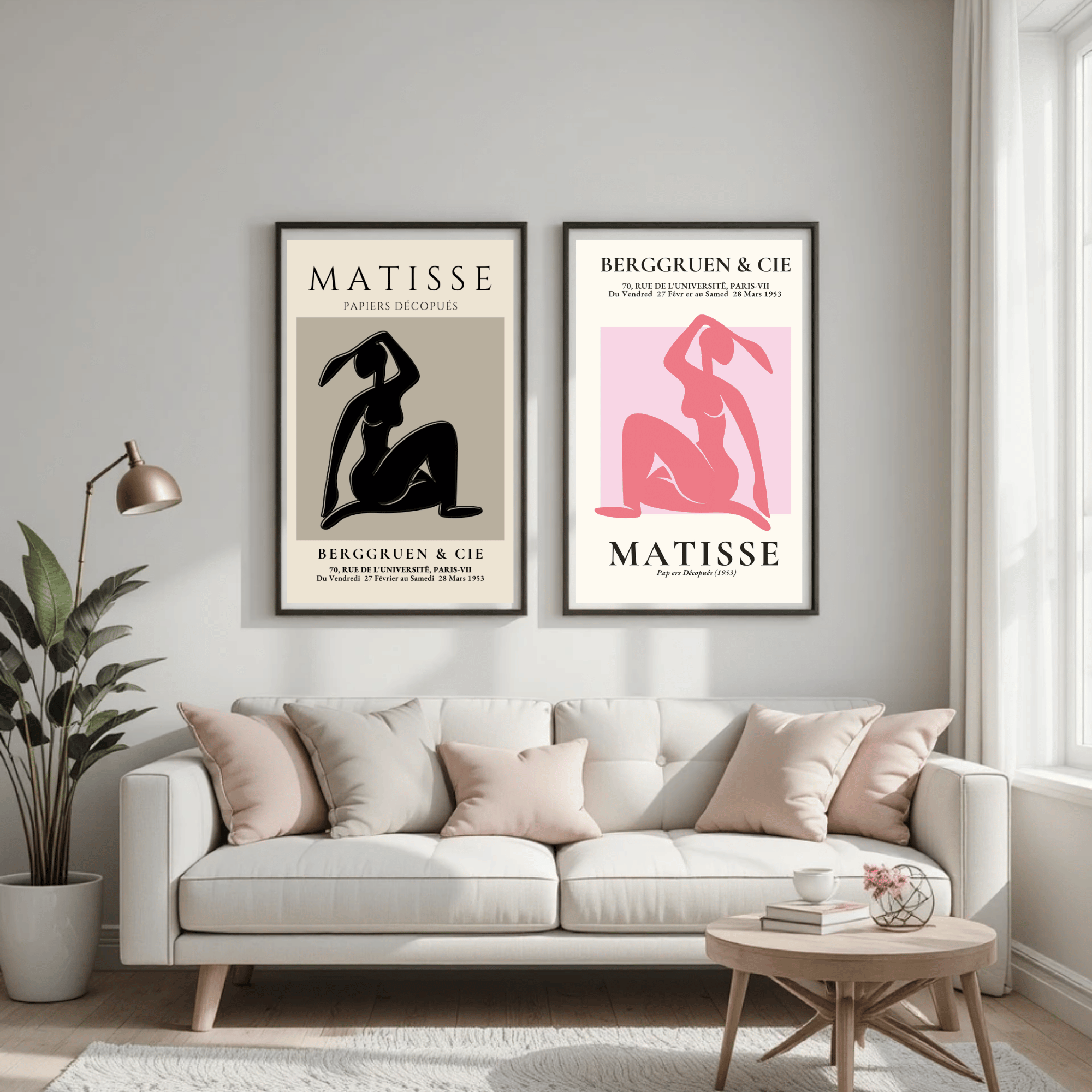 Abstract Minimalist Figure Print