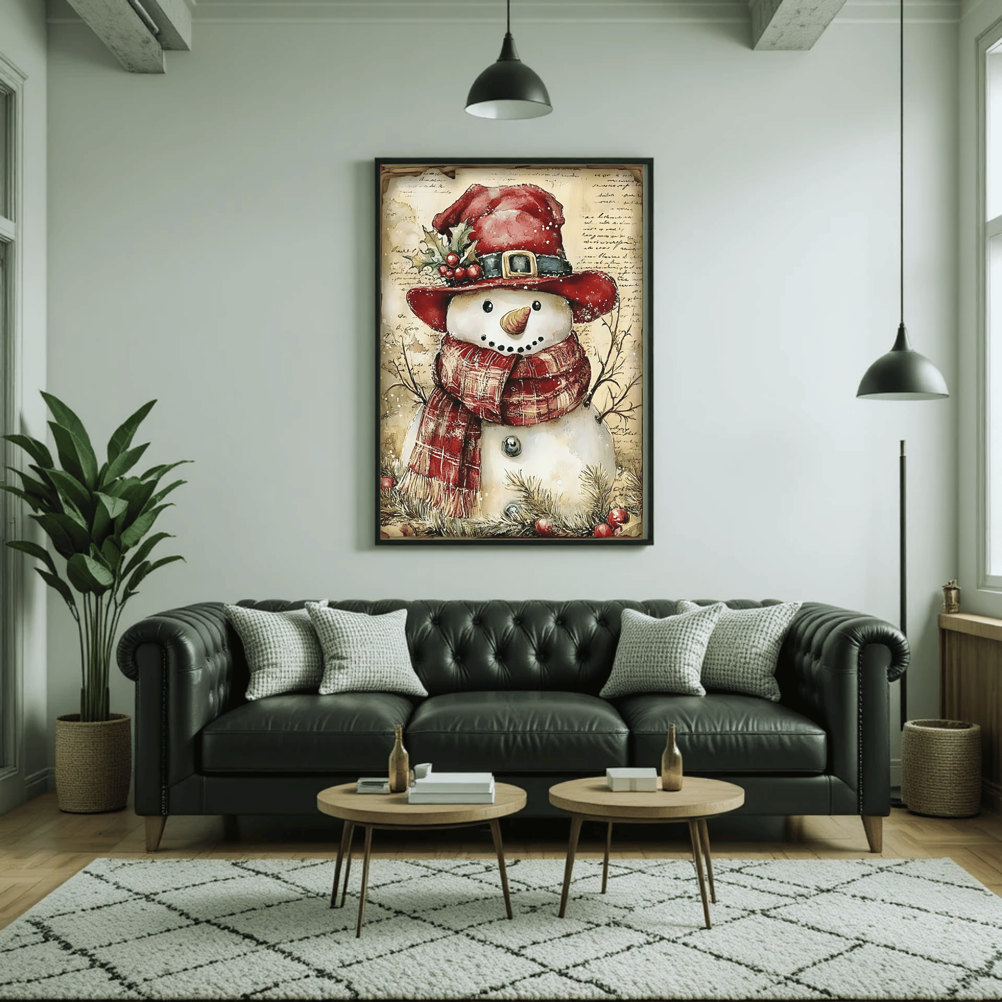 Set of 4 Dark Christmas Prints