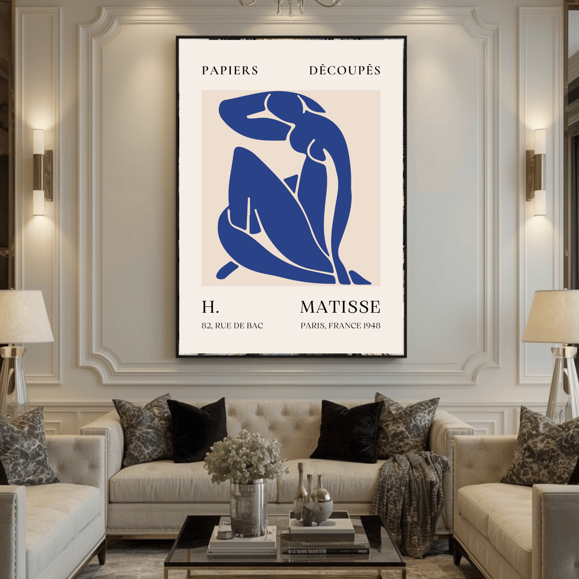 Abstract Minimalist Figure Print