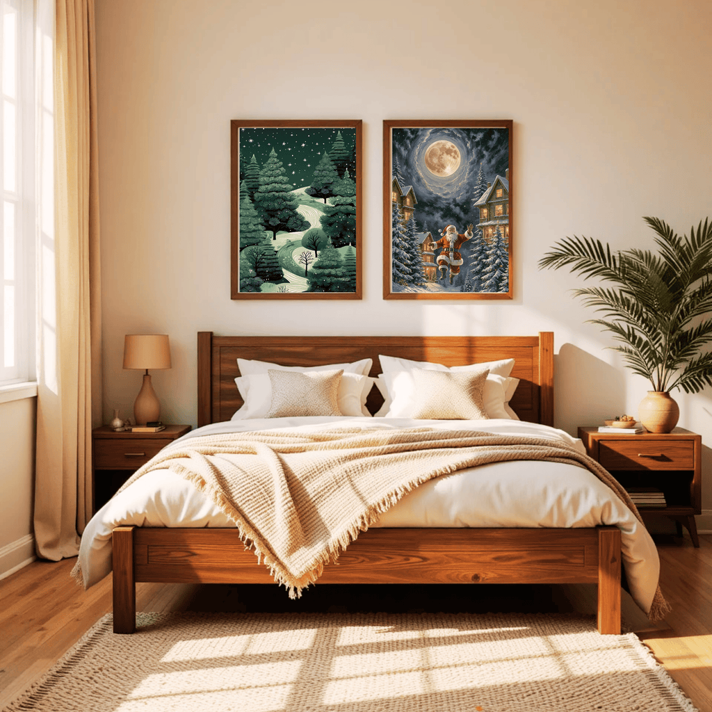 Set of 4 Dark Christmas Prints