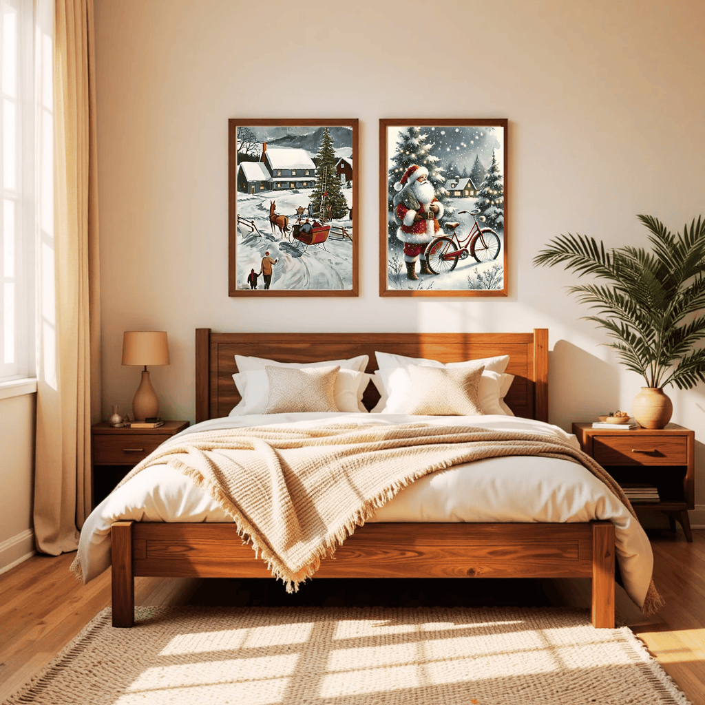 Set of 4 Dark Christmas Prints