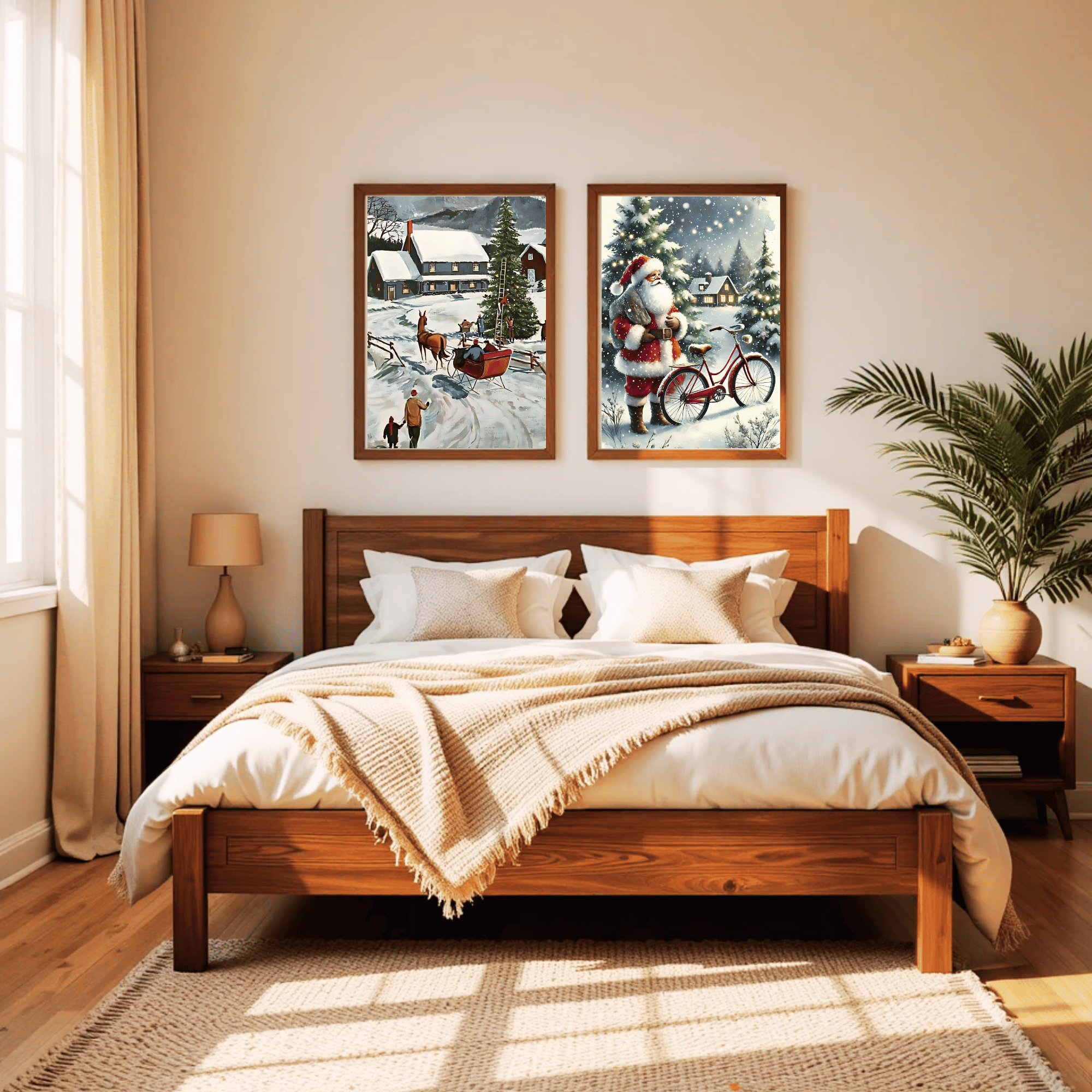 Set of 4 Dark Christmas Prints