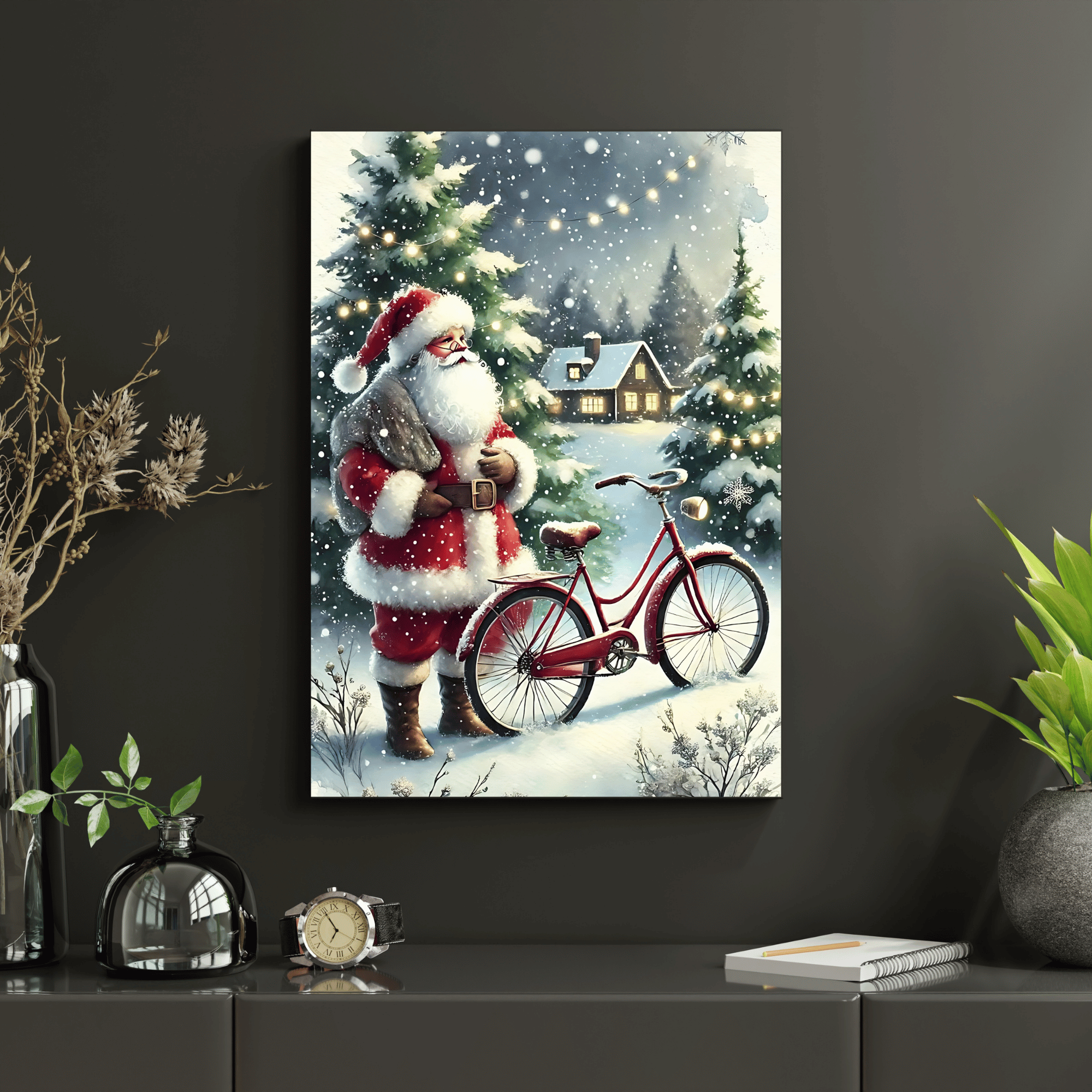 Set of 4 Dark Christmas Prints