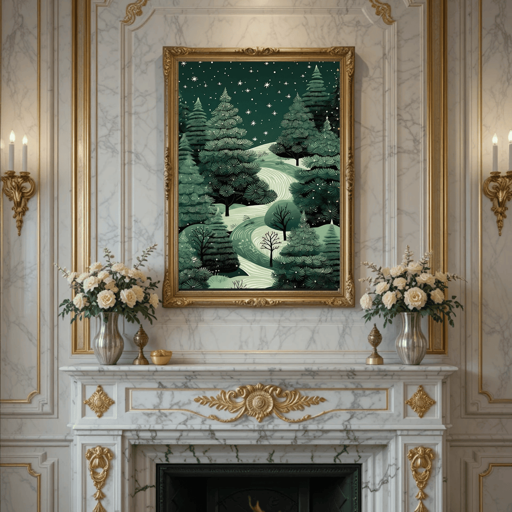 Set of 4 Dark Christmas Prints