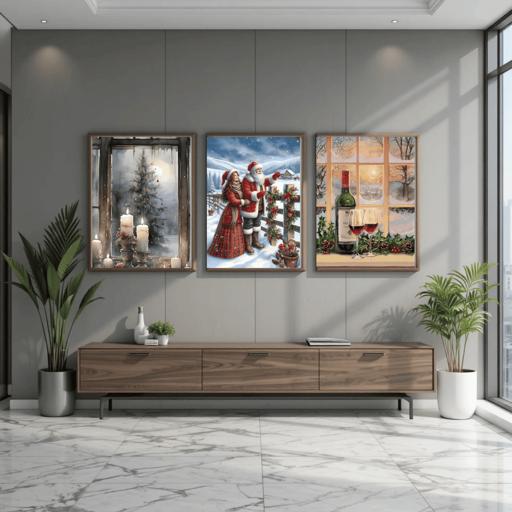 Set of 3 Dark Christmas Prints