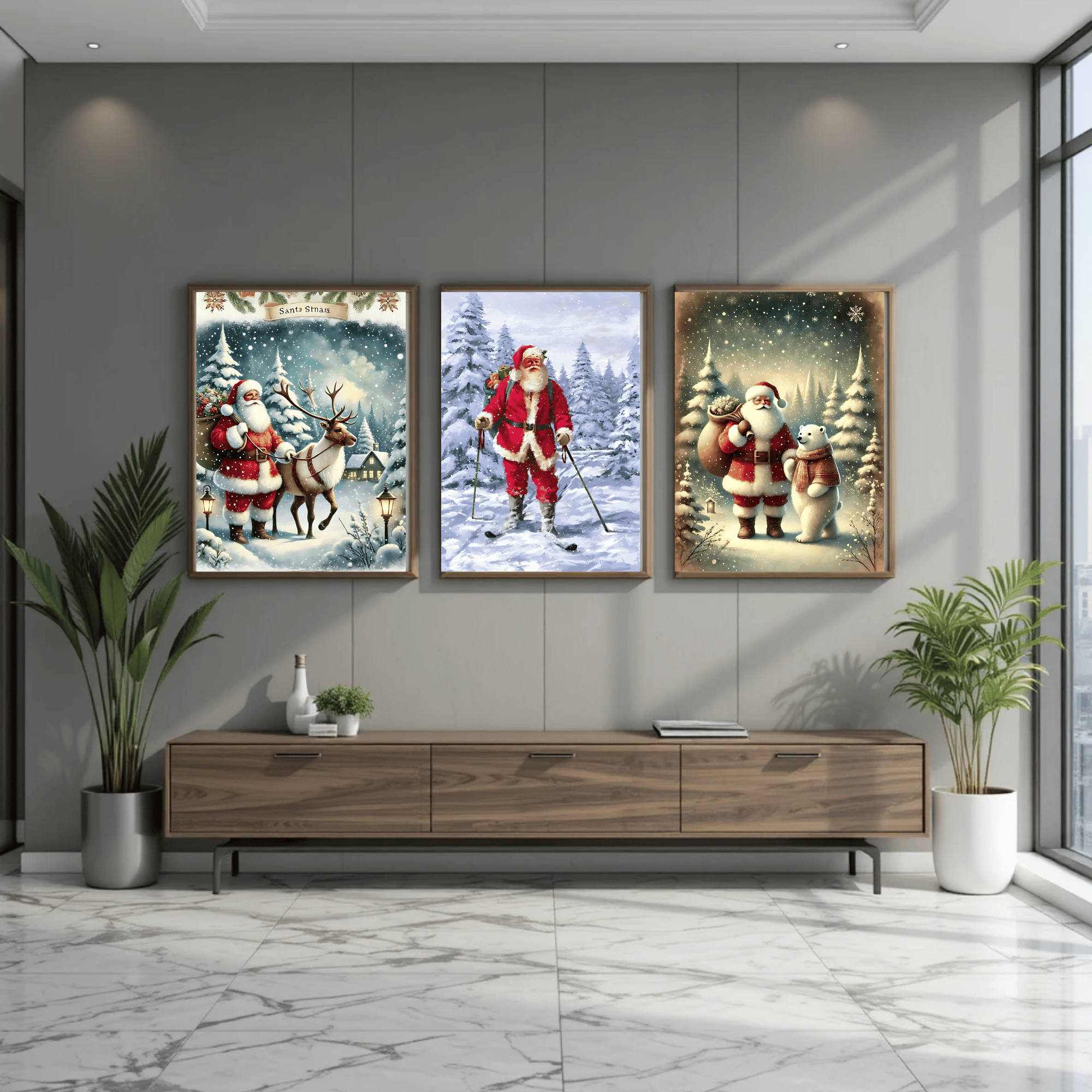 Set of 3 Dark Christmas Prints