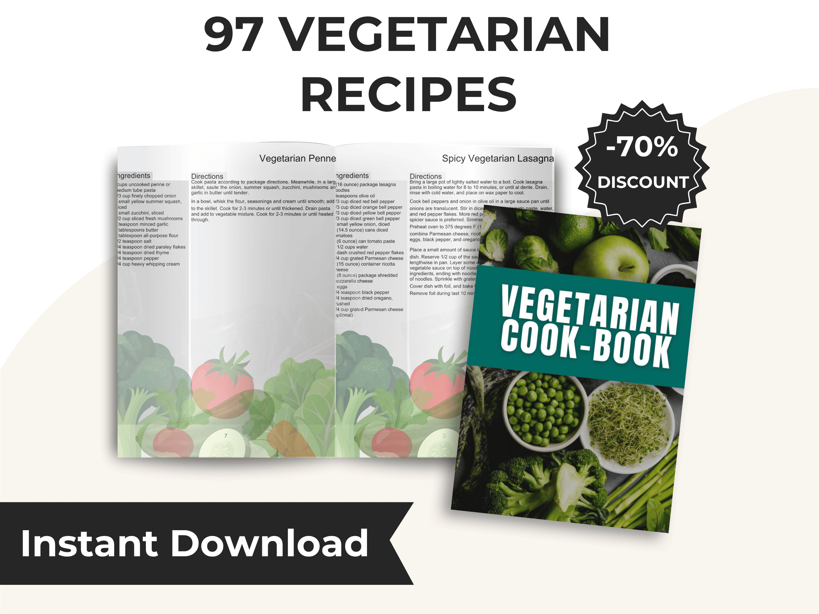 97 Vegetarian Recipes + BONUS
