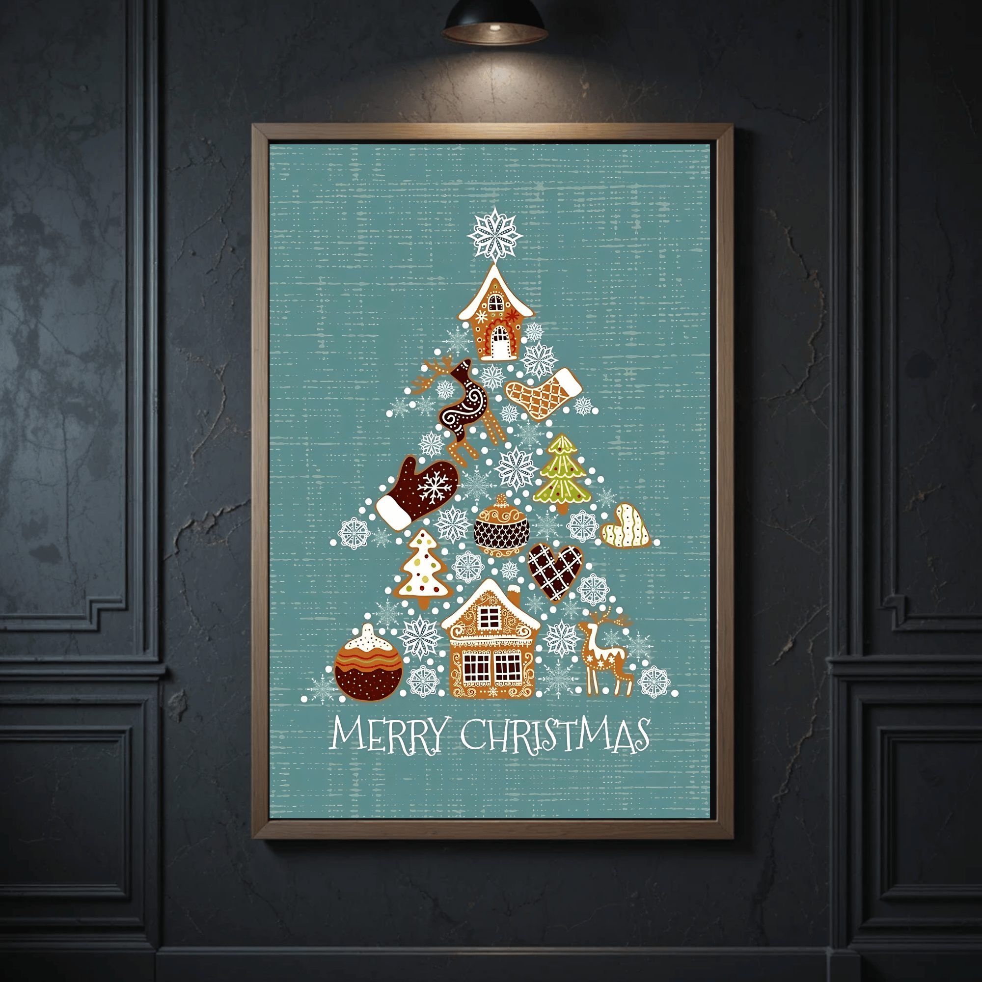 Set of 4 Dark Christmas Prints