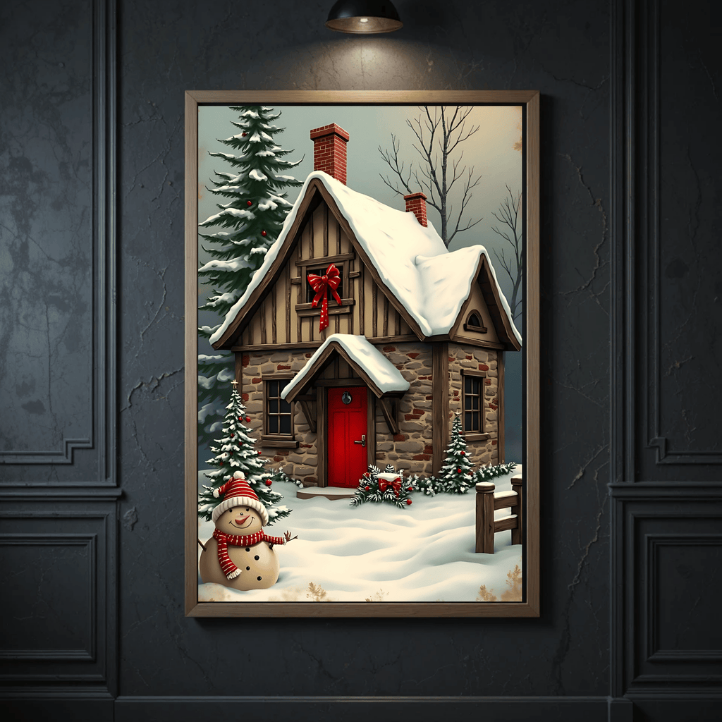 Set of 4 Dark Christmas Prints