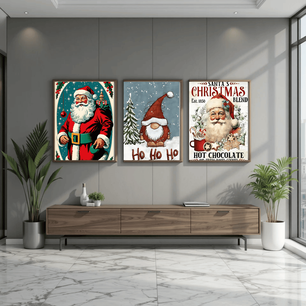 Set of 3 Dark Christmas Prints