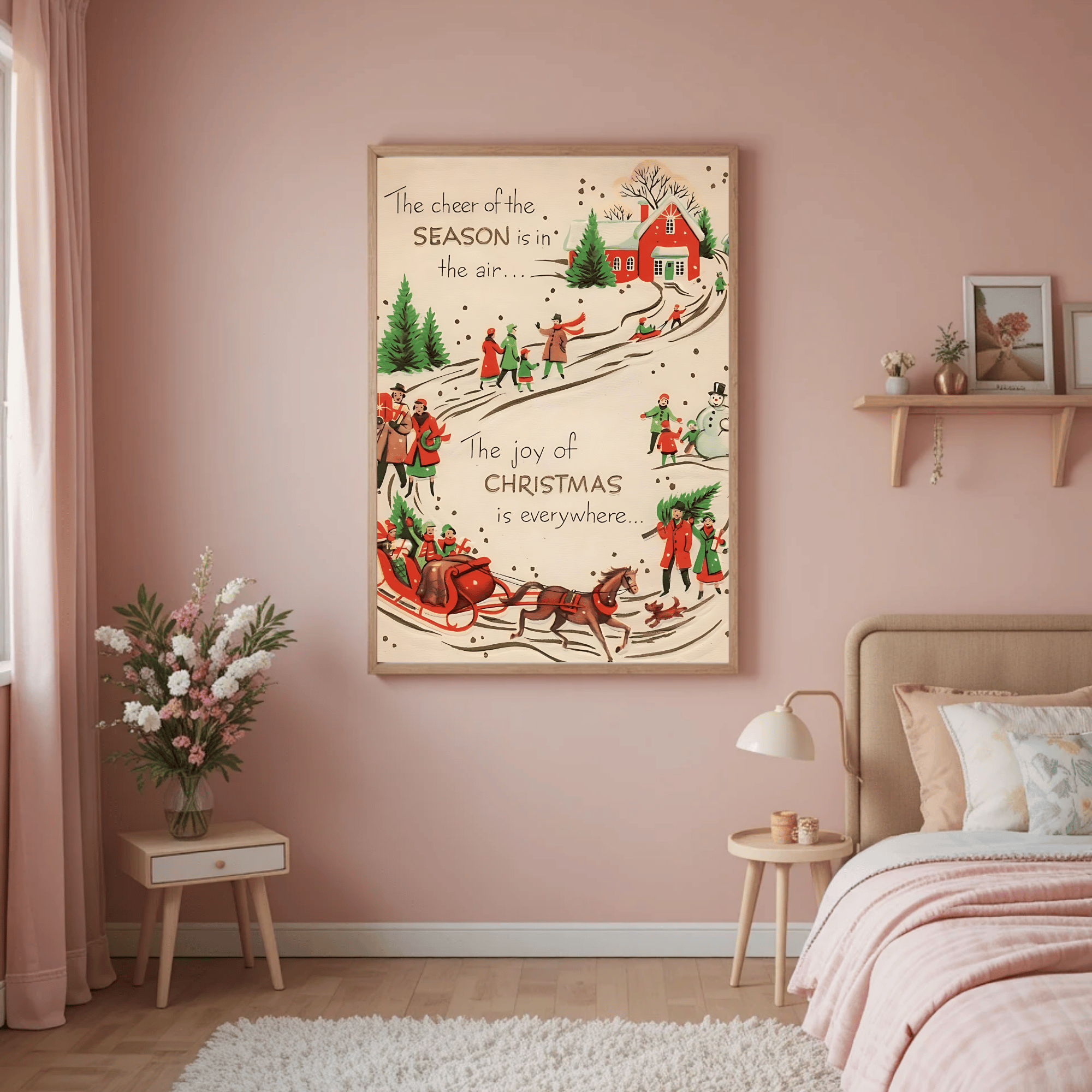 Set of 4 Dark Christmas Prints