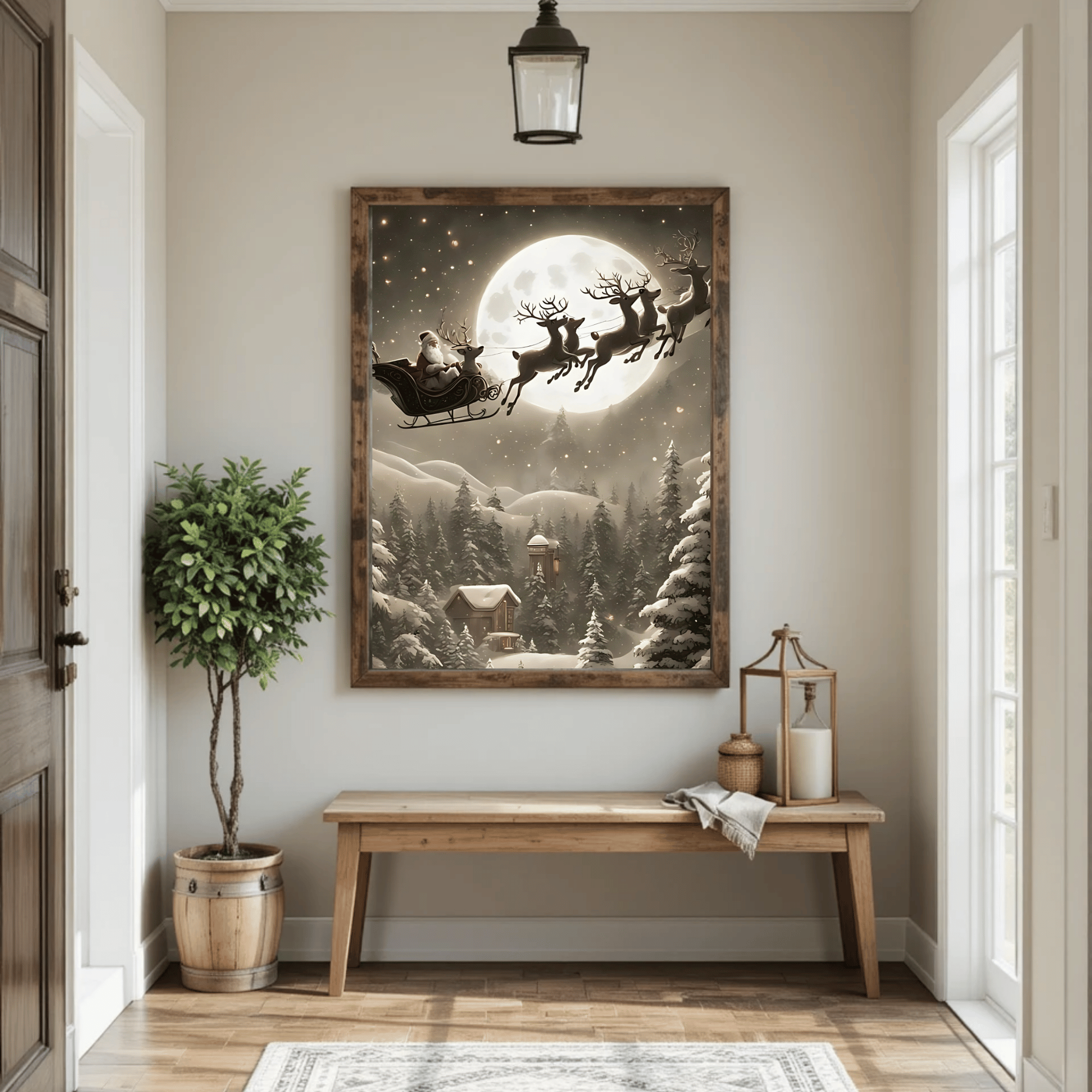 Set of 4 Dark Christmas Prints