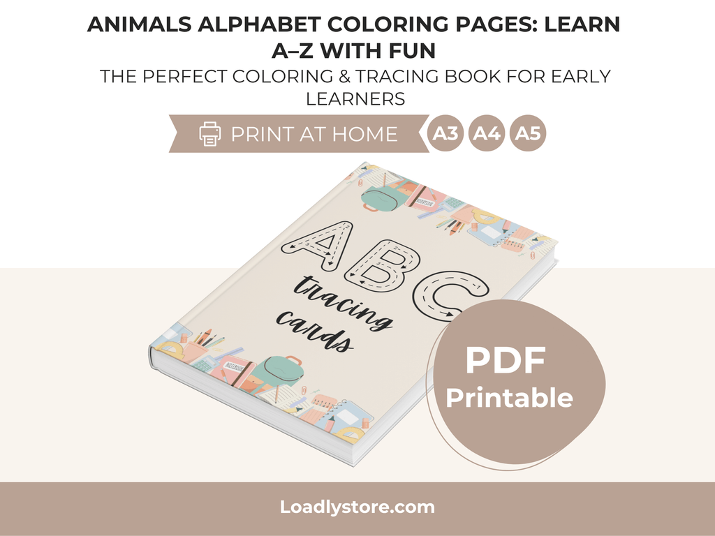 Animals Alphabet Coloring Pages: Learn A–Z with Fun