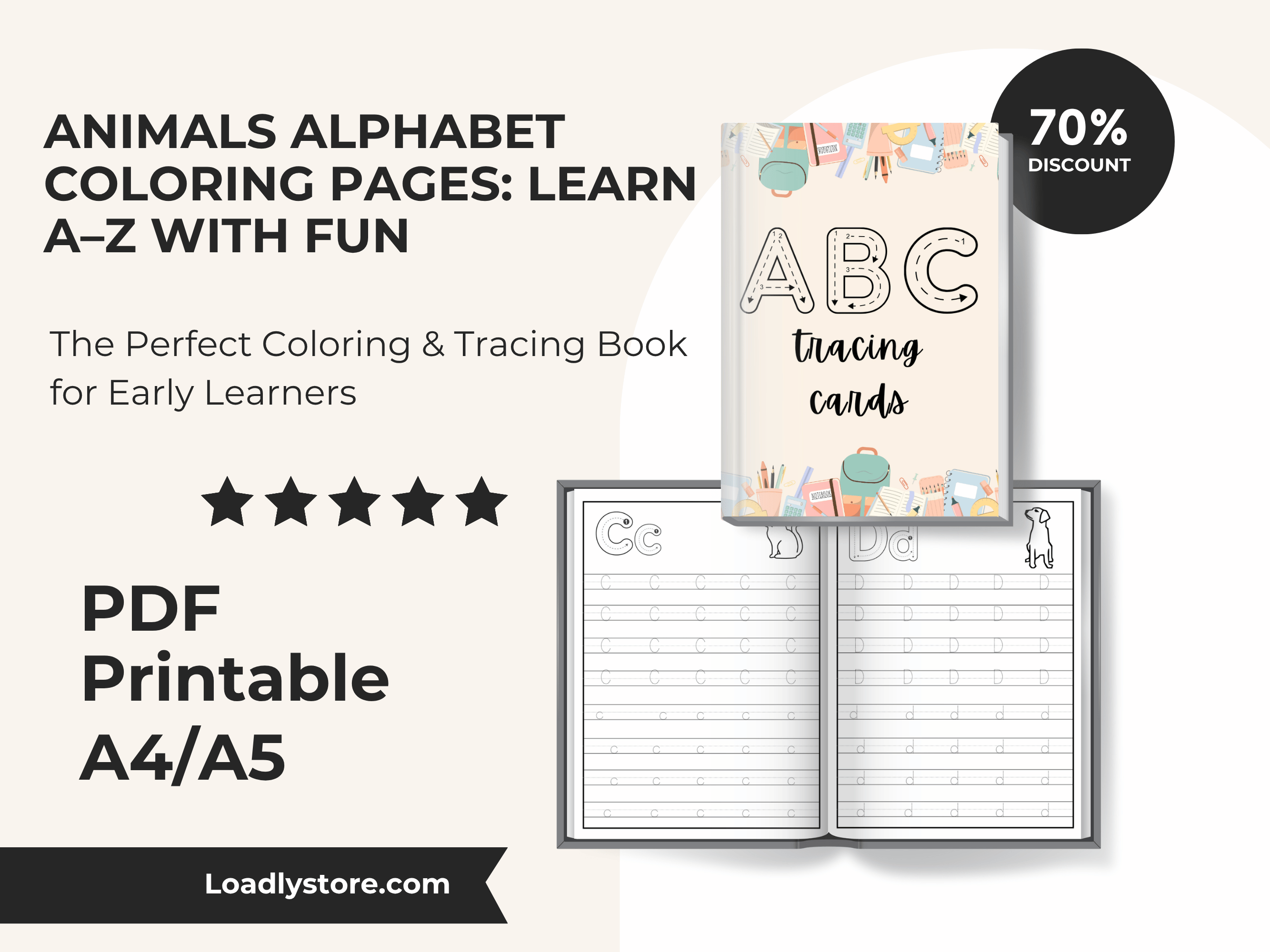 Animals Alphabet Coloring Pages: Learn A–Z with Fun